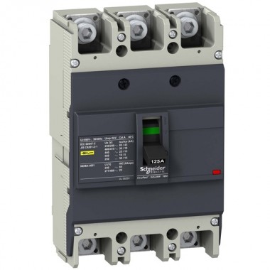 Отзывы Автоматический выключатель Schneider Electric EZC250N 125A 25 кА/400В 3П3Т (автомат)