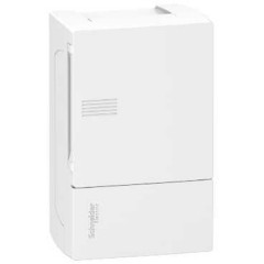 Бокс навесной Schneider Electric Mini Pragma 4 модуля с белой дверью 2 шины N и PE