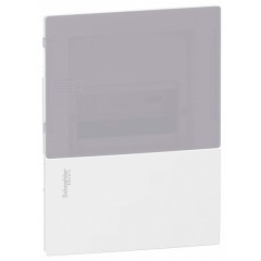 Бокс встраиваемый Schneider Electric Mini Pragma 6 модулей с дымчатой дверью 2 шины N и PE