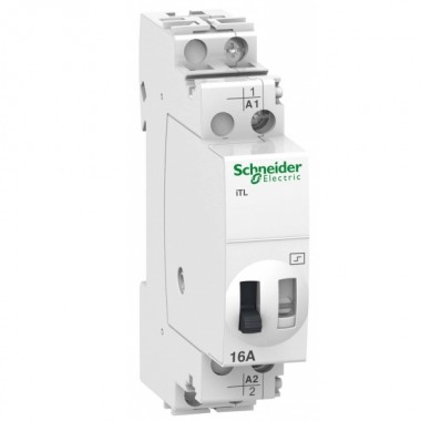 Обзор Импульсное реле Schneider Electric iTL16A 1 полюс 1НО 230В АС 110В DC 50-60ГЦ 1 модуль