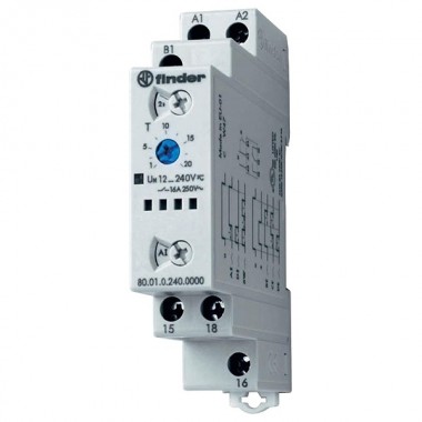 Отзывы Модульный многофункциональный таймер 16A 1НО 12-240В AC/DC на DIN-рейку