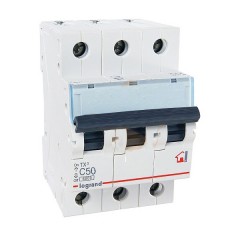 Автоматический выключатель Legrand TX3 C50A 3П 6kA (автомат)
