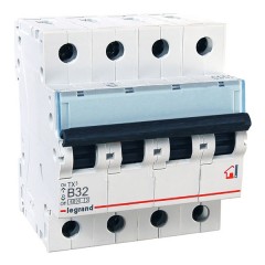 Автоматический выключатель Legrand TX3 B32A 4П 6kA (автомат)