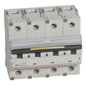 Автоматический выключатель Legrand DX3 4П C100A 10kA/16kA  6 модулей (автомат)