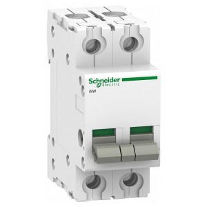 Выключател нагрузки iSW Acti 9 Schneider Electric 2П 40A (модульный рубильник) 2 модуля