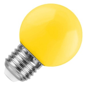 Лампа светодиодная шарик FL-LED DECO-GL45 1W YELLOW 230V E27 желтый