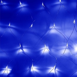 Отзывы Гирлянда Сеть 1,8х1,5м 180LED синий, 8 режимов свечения, прозрачный провод, 230В