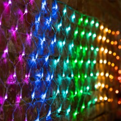 Гирлянда Сеть 3х0,5м, 140LED мультиколор IP44 свечение с динамикой, прозрачный провод, 24В