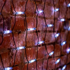 Гирлянда Сеть 2х3м, 432LED белый IP65 свечение с динамикой, черный каучук, 230В