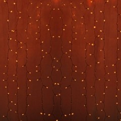 Гирлянда Светодиодный Дождь 2x0,8м 160LED красный IP44, постоянное свечение, прозрачный провод, 230В