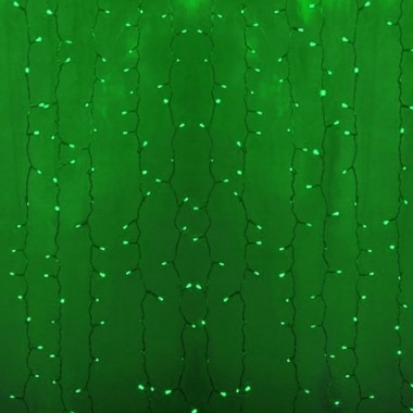 Отзывы Гирлянда Светодиодный Дождь 2x0,8м 160LED зеленый IP44, постоянное свечение, прозрачный провод, 230В