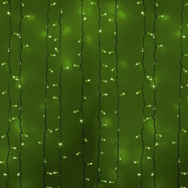 Отзывы Гирлянда Светодиодный Дождь 2x3м 760LED зеленый IP44 постоянное свечение, белый провод, 230В