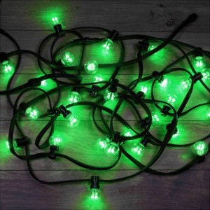 Отзывы Гирлянда LED Galaxy Bulb String 10м, черный КАУЧУК, 30 ламп*6 LED ЗЕЛЕНЫЕ, влагостойкая IP65