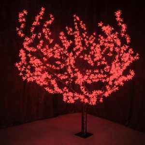 Светодиодное дерево "Сакура" 864LED 110W 24V L1.5m крона 1.8m красный IP54 трансформатор в комплекте