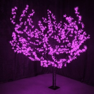 Светодиодное дерево "Сакура" 864LED 110W 24V L1.5x1.8m фиолетовый IP54 трансформатор в комплекте