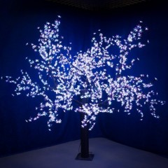 Светодиодное дерево "Сакура" 5184LED 300W 24V L2.4m крона 2m RGB IP54 трансформатор в комплекте