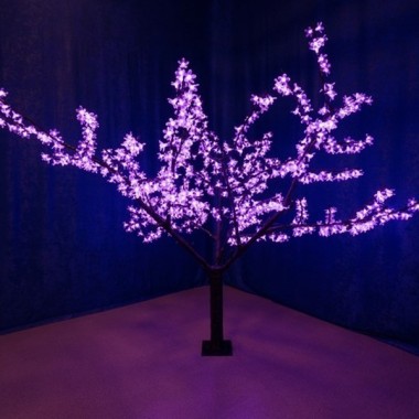 Купить Светодиодное дерево Сакура 1000LED 10W 24V L1.7x1.8m фиолетовый IP54 трансформатор в комплекте