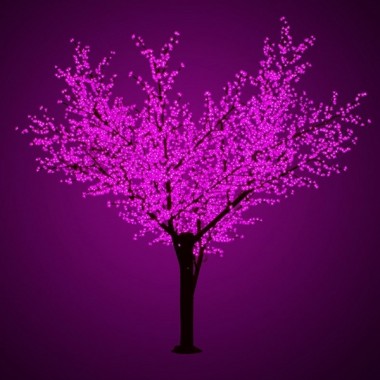 Купить Светодиодное дерево Сакура 1728LED 78W 24V L3.6x3m фиолетовый IP65 трансформатор в комплекте