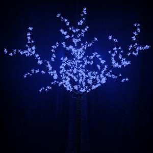 Светодиодное дерево "Сакура" 600LED 36W 12V L2.4m крона 1.72m синий IP44 трансформатор в комплекте
