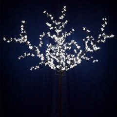 Светодиодное дерево "Сакура" 600LED 36W 12V L2.4m крона 1.72m белый IP44 трансформатор в комплекте