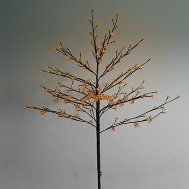 Отзывы Дерево комнатное Сакура коричневый ствол и ветки L1.2m 80LED теплый белый, комплект: трансформатор