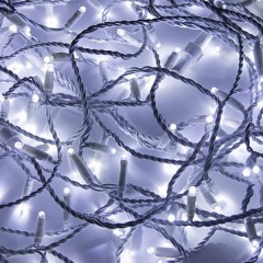 Гирлянда модульная  "Дюраплей LED"  20м  200 LED  белый ПВХ, Белая 24В