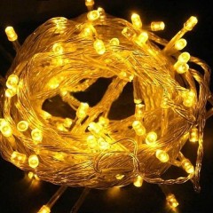 Гирлянда модульная  "Дюраплей LED"  20м  200 LED  белый каучук  Желтая