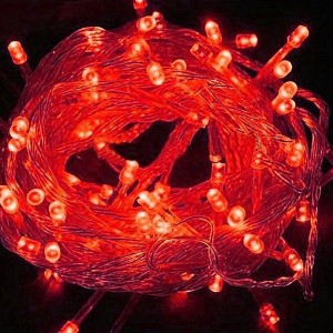 Отзывы Гирлянда модульная Дюраплей LED 20м 200LED Красная, белый каучук, каждый 5-й диод мерцающий/Flashing