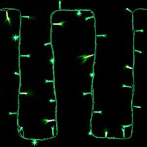 Отзывы Гирлянда модульная Дюраплей LED 20м 200LED Зеленая, белый каучук каждый 5-й диод мерцающий/Flashing