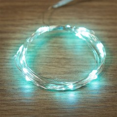Гирлянда "Роса", 2 м, 20 LED, цвет бирюзовый работа от 2 батареек CR2032 в комплекте