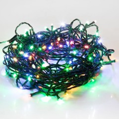 Гирлянда "Твинкл Лайт" 10 м, темно-зеленый ПВХ, 80 LED, 230V IP20 цвет мультиколор