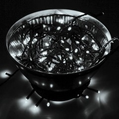 Гирлянда "Твинкл Лайт" 10 м, черный ПВХ, 100 LED, 230V IP65 цвет белый