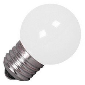 Лампа светодиодная шарик FL-LED DECO-GL45 1W WHITE 230V E27 белый