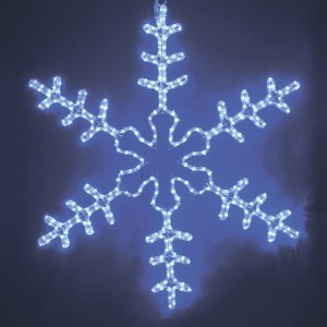 Отзывы Фигура световая Большая Снежинка цвет синий, размер 95x95см IP65