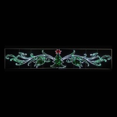 Фигура световая LED "Елка со звездой" размер 8х1.5м IP65