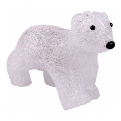 Акриловая светодиодная фигура "Медвежонок" 16LED 24х11х18см Питание от 3AA (не входят в комплект)