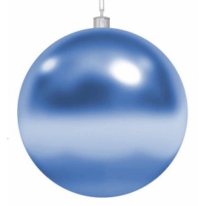 Обзор Елочная фигура Шар, 20 см, цвет синий