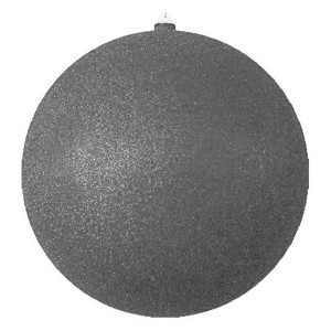 Елочная фигура "Шар с блестками", 20 см, цвет серебряный
