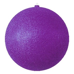Обзор Елочная фигура Шарик, 20 см, цвет фиолетовый