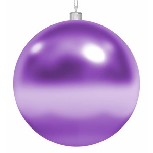 Отзывы Елочная фигура Шар, 25 см, цвет фиолетовый