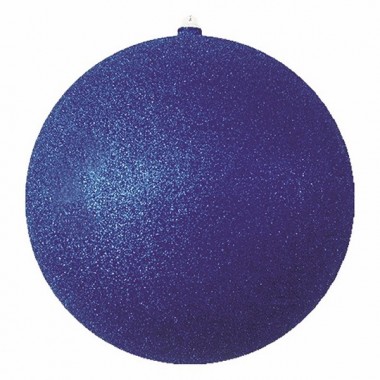 Обзор Елочная фигура Шар с блестками, 30 см, цвет синий
