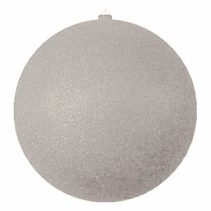 Елочная фигура "Шар с блестками", 30 см, цвет серебряный