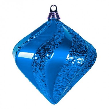 Купить Елочная фигура Алмаз, 20 см, цвет синий