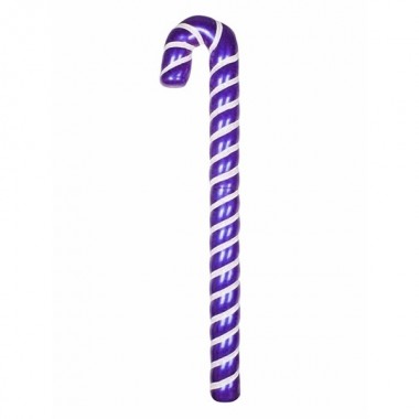 Отзывы Елочная фигура Карамельная палочка 121 см, цвет фиолетовый/белый
