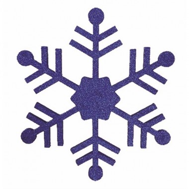 Отзывы Елочная фигура Снежинка классическая, 66 см, цвет синий