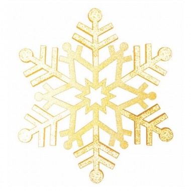 Отзывы Елочная фигура Снежинка резная, 81 см, цвет золотой