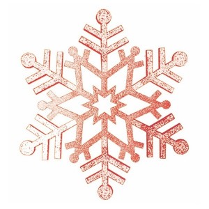 Купить Елочная фигура Снежинка резная, 81 см, цвет красный