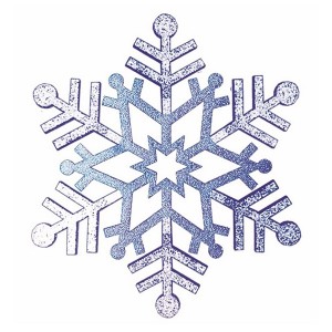 Купить Елочная фигура Снежинка резная, 81 см, цвет синий