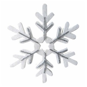 Елочная фигура "Снежинка сказочная"  40 см, цвет серебряный