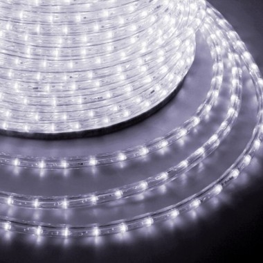 Купить Светодиодный дюралайт 2W белый 24 LED/1,6Вт/м, постоянное свечение, D10мм, бухта 100м